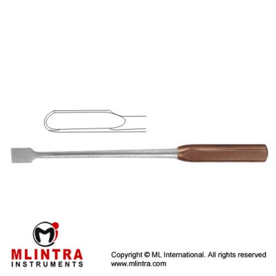 FiberGrip™ Dahmen Bone Gouge Stainless Steel, 30 cm - 12" 5mm